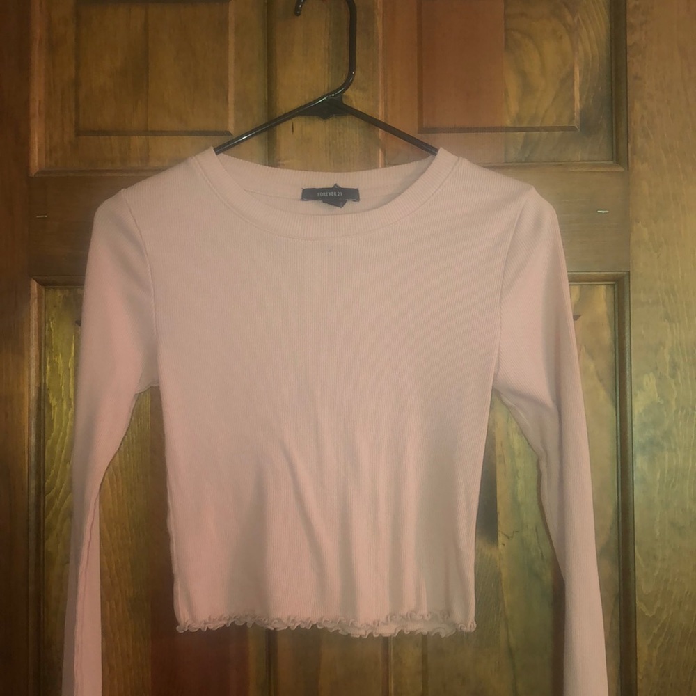 Long Sleeve lettuce edge tee